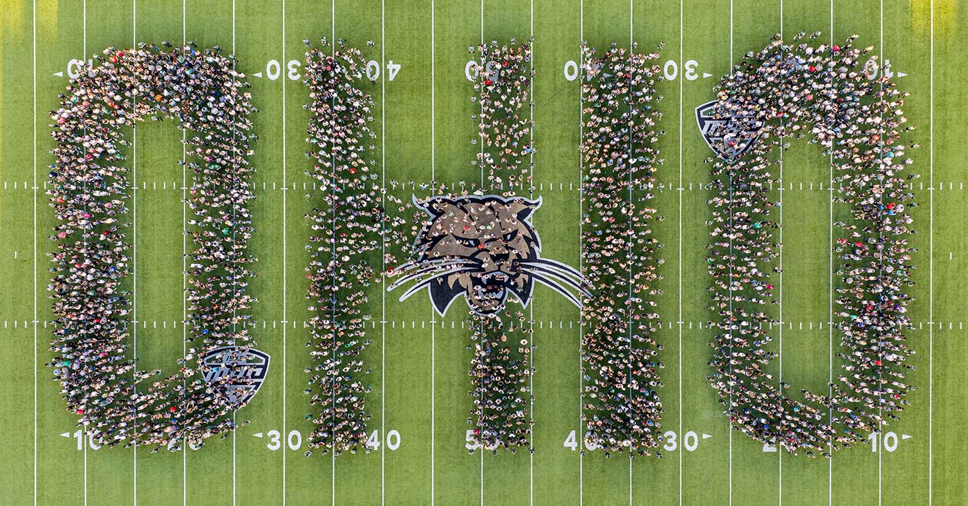 OHIO students join together at Peden Stadium