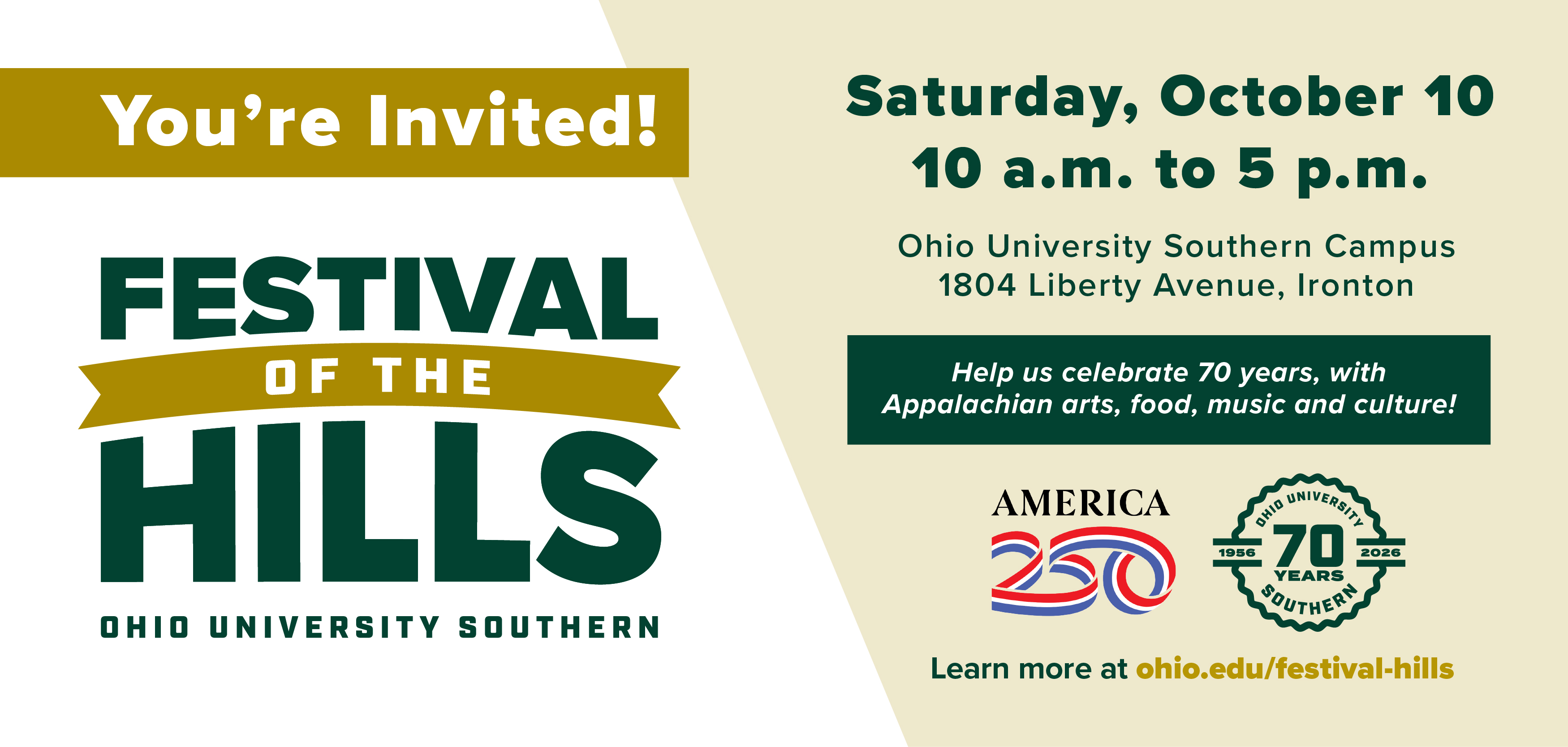 Ohio University Southern marks 70 years with Festival of the Hills