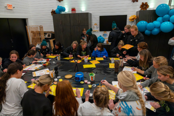 OHIO Soccer painting metal 