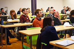 OHIO attendees listen during the March THATCamp event at Marshall University.