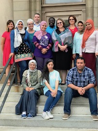 Scholars from Egypt creating research collaborations at OHIO