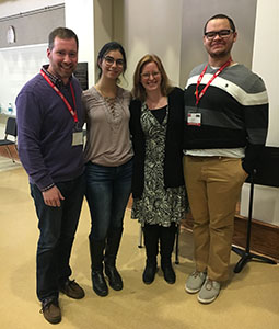 Dr. Lance Mekeel, actor Melina Barry, “Dead Zone” playwright Lindsay Adams, and actor Markis Blackwell