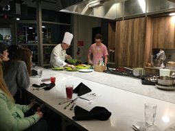 Chef Erik Keller prepares a plate