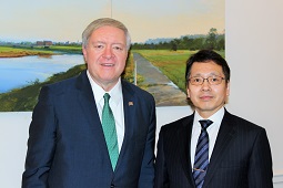 Ohio University President M. Duane Nellis and Iwate Prefectural University Vice President, University Administration, Dr. Jun Ishido