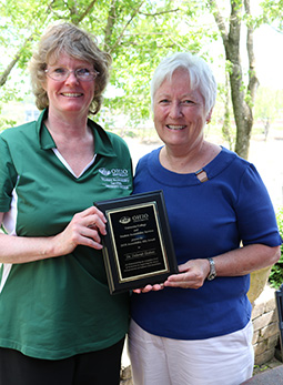 Nina Henderson (left), Accessibility Coordinator for OUZ, OUE, and eLearning and Dr. Deborah Dodson