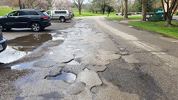 potholes on South Green Drive