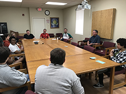 Students learning at City Hall