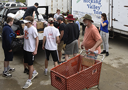 Students working at New-To-You