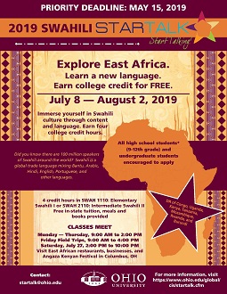 Swahili STARTALK 2019