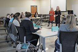 Perianne Bates and Tamarine Foreman provide training to area teachers.