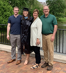 Madison Weininger and her family at graduation