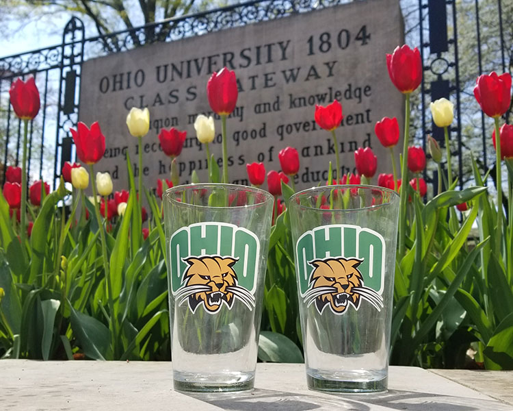 This set of OHIO Attack Cat pint glasses is part of The Bobcat Store’s spring 2020 collection.