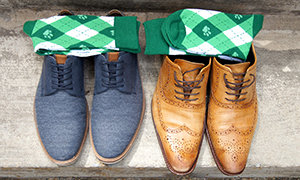 The Bobcat Store winter clearance sale features these OHIO-themed argyle socks.