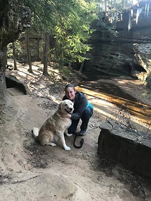 Hannah Boesinger, BA '17, was a forward on the OHIO Women's Basketball Team while studying environmental biology. Today, Boesinger is an environmental water quality investigator in Cleveland, Ohio.