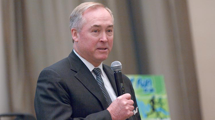 Glenn Corlett, who will be celebrated as this year’s Alumnus of the Year during the 2018 Alumni Awards Gala,  is seen in this April 2007 photo taken inside Ohio University’s Walter Hall Rotunda.