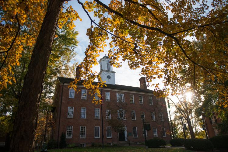 Cutler Hall overlooks Ohio University's College Green.