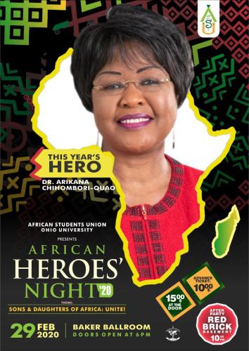 African Heroes Night 2020 poster