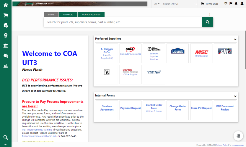 BobcatBUY interface screen