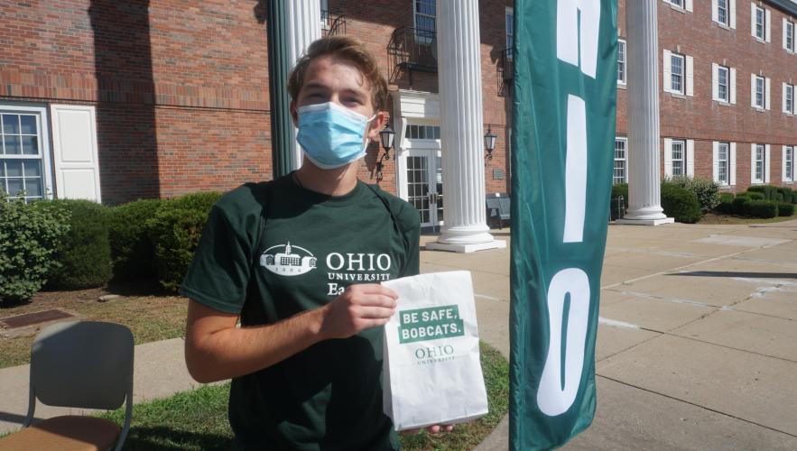 PPE bags are being distributed to students on all OHIO campuses.