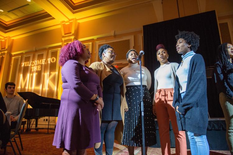 Choir singing