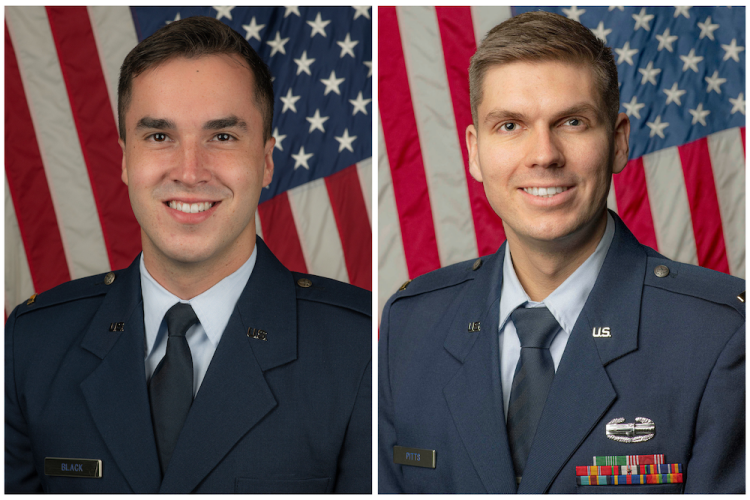 Second Lieutenant Ethan R. Black and Second Lieutenant T. Aidan Pitts