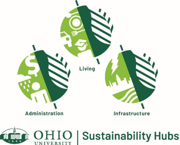 Sustainability Hub Seminar Series graphic with green circles