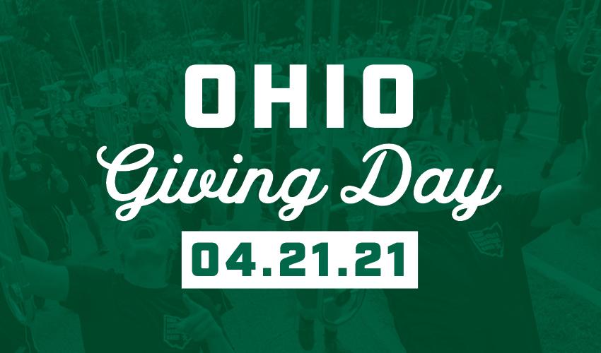 Pictured is the OHIO Giving Day 4.21.21 banner image