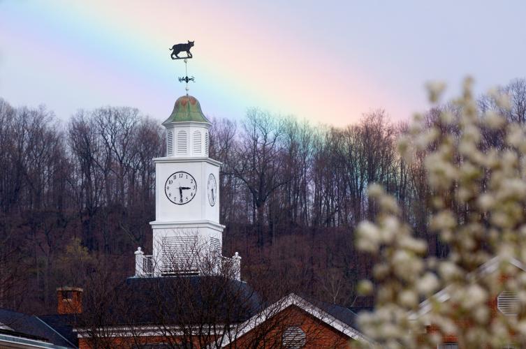 Rainbow over Wray House