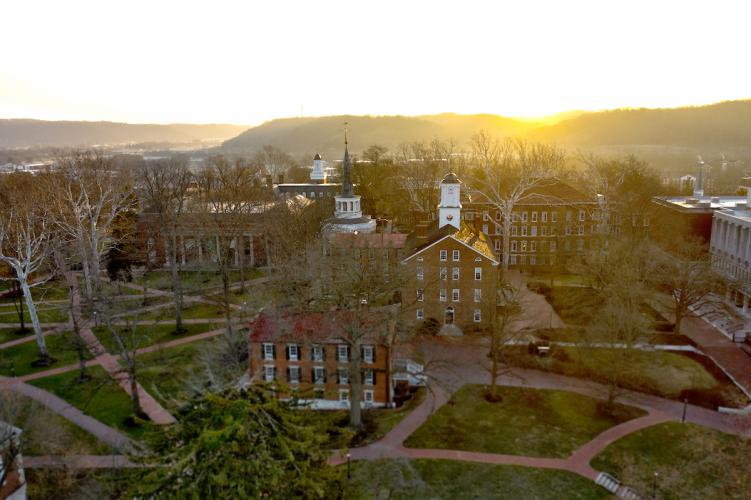 College Green from the air