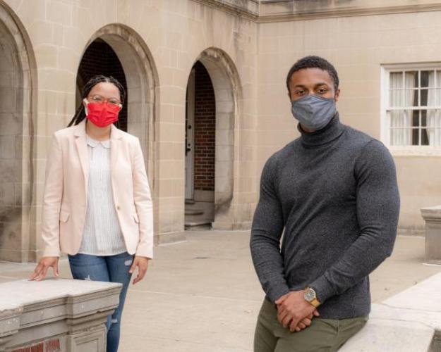 Students Noël Gordon and Jalen Warren