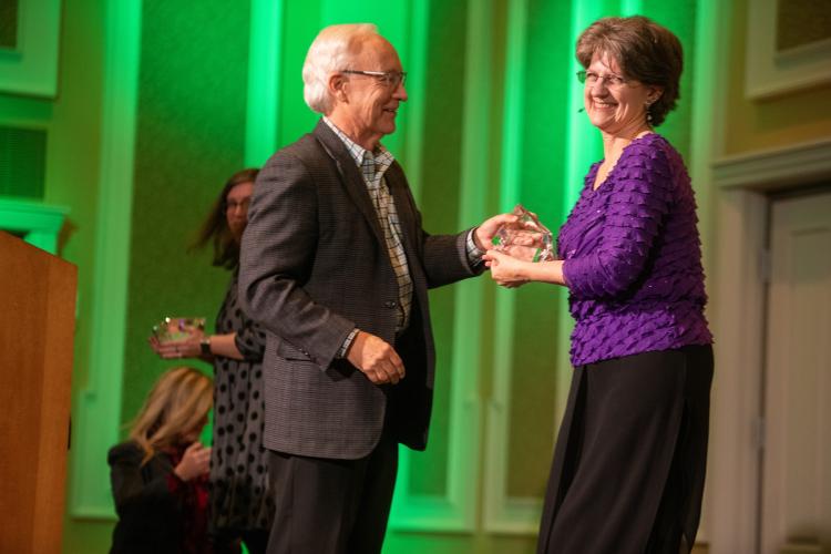 A photo from the Faculty Teaching and Research Awards Recognition Ceremony 