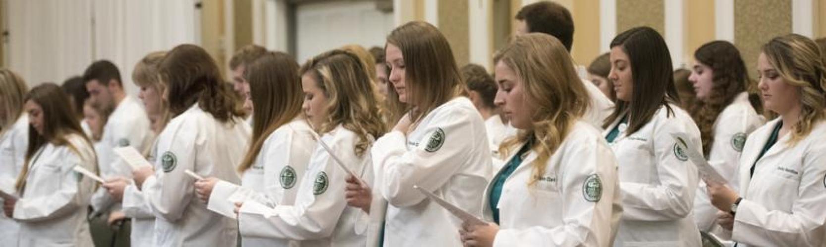 Doctors during their rite of passage ceremony