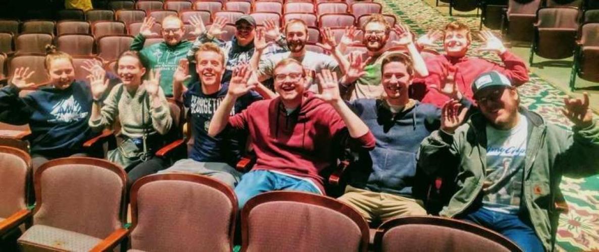 The Praise the Roof team celebrates its victory at the 48-Hour Shootout screening.