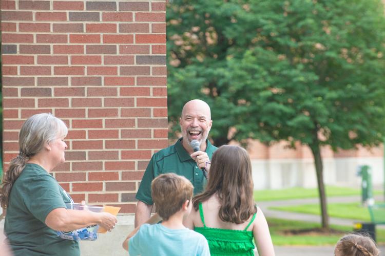 Interim Vice President for Student Affairs Terry Hogan