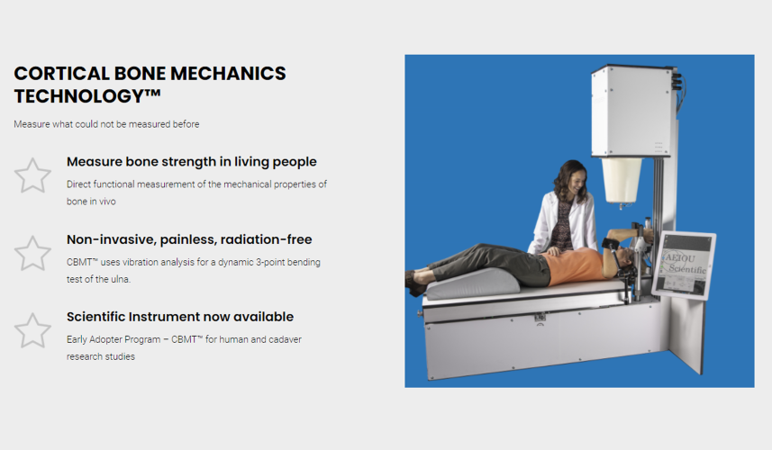 Cortical Bone Mechanics Technology, measure what could not be measured before