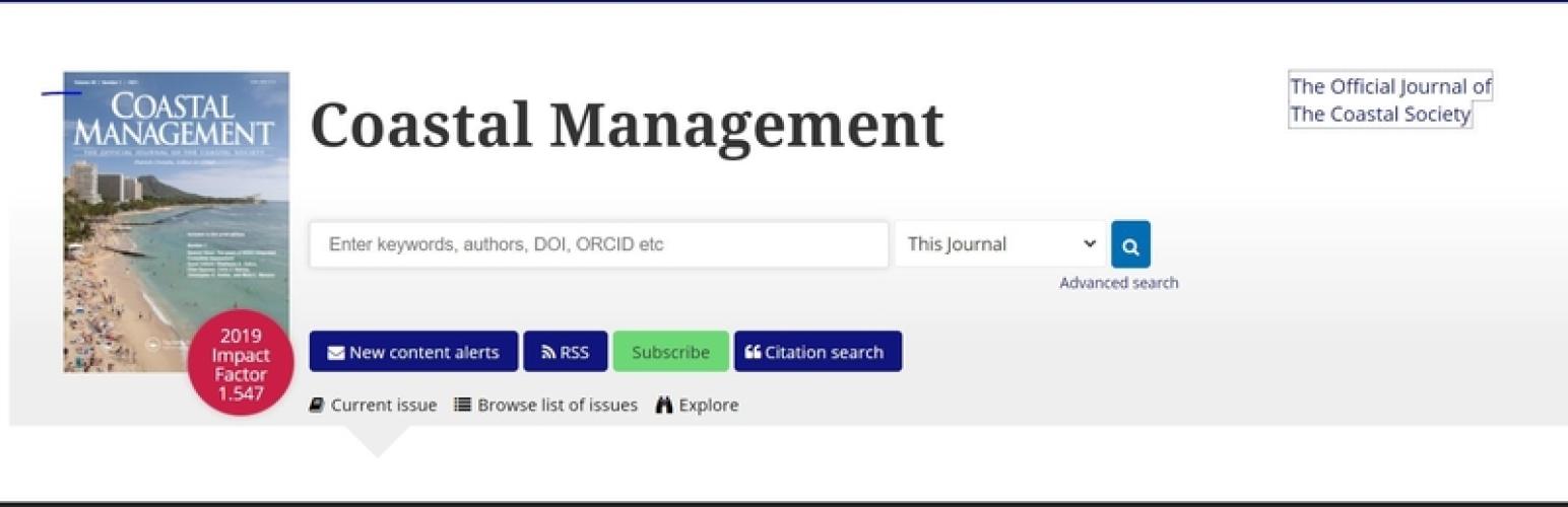 Journal of Coastal Management