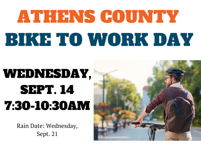 Athens County Bike to Work Day, Wednesday, Sept. 14