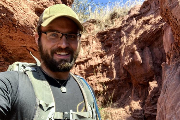 Dr. Eric Gorscak is still an explorer, shown here in the field.