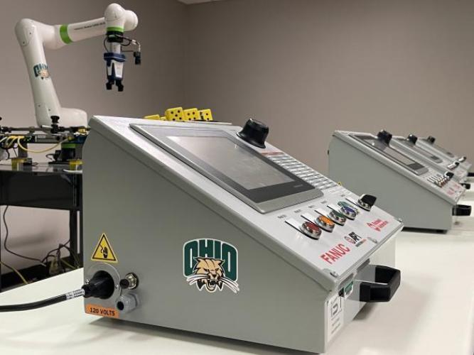 Control panel for a robot