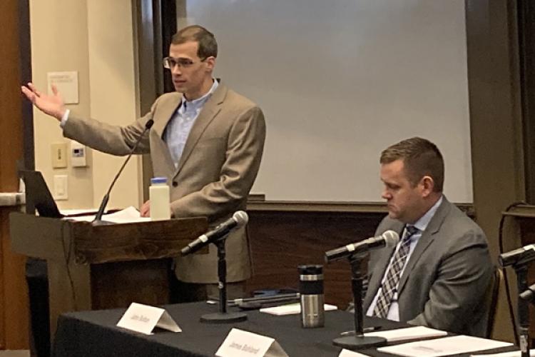 James Bohland at the America in the World Consortium Young Scholars Conference