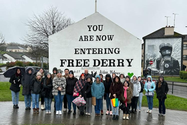 OHIO students at the Museum of Free Derry