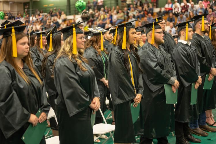 Group of graduates in robes