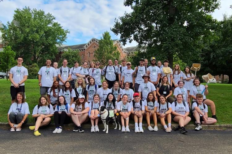 Group shot of students at 2022 STEMstart community science day