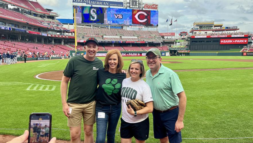 Scripps alums gather at a Cincinnati Reds game