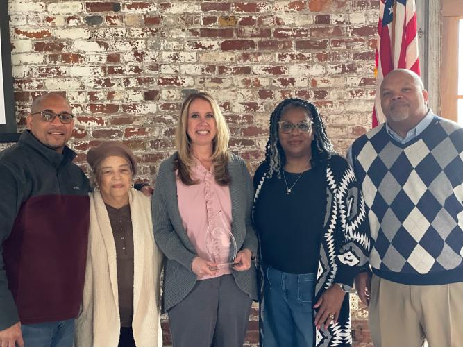 Robert Pleasant, Bernice Henry, Deborah Marinski, Dr. Teresa McKenzie and Al Baker