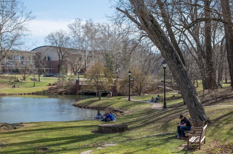 Emeriti Park is shown in the spring