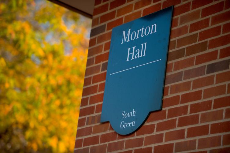 Morton Hall sign