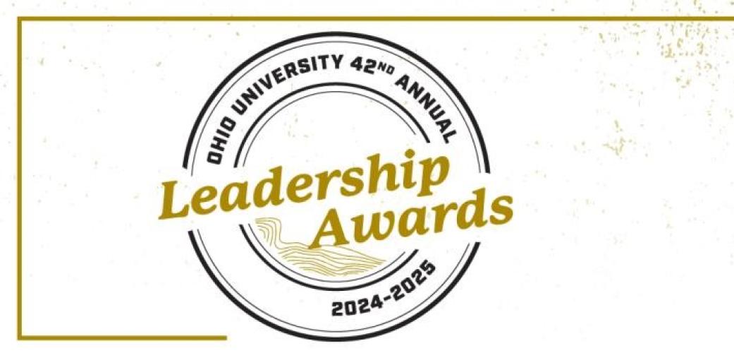 Ohio University 42nd Annual Leadership Awards 2024-2025