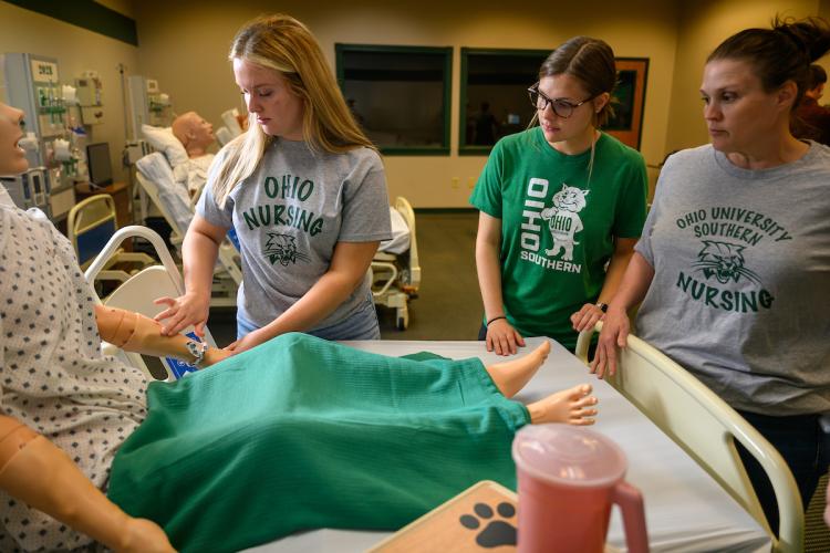 Nursing students at OHIO Southern learn and hone their craft.