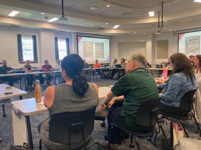 The JED Campus Team meets to form subcommittees.